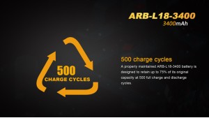 Fenix 18650 - 3400mAh - Acumulator - ARB-L 18-3400